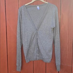 American Apparel TriBlend Cardigan:Button Up